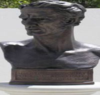 Adam Lindsay Gordon Bronze Bust - Sunshine Coast Guide