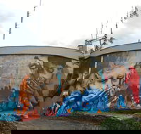 Willans Hill Water Tower Mural - Sunshine Coast Guide