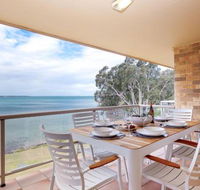 3 Pelican Sands 83 Soldiers Point Rd stunning waterfront unit with magical water views  air conditioning - Sunshine Coast Guide