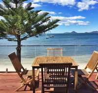 The Beach House' 169 Soldiers Point Road - right on the waterfront - Sunshine Coast Guide